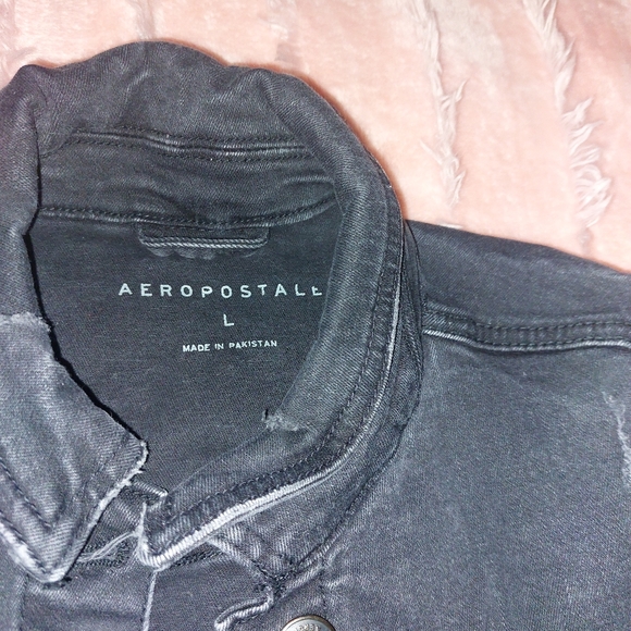 Jeans BLack Jacket  "Aeropostale"   size L - Picture 5 of 5